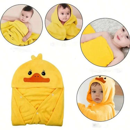 Baby Bath Towel, Size 70*140cm, Hooded Design, Made Of Soft & Absorbent Material, Ideal For Bathroom, Stroller And Nap Time Love Valentine