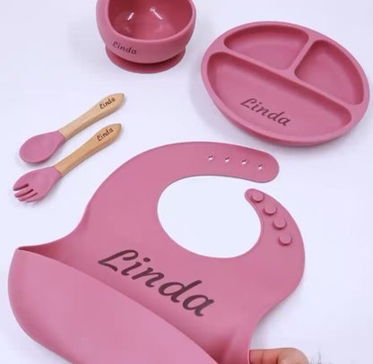 8pcs Baby silicone set, Personalized Name Baby, Multi-Functional